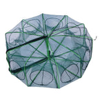 Auto-Folding Fishing Trap Net - Magic Foldable Crab & Minnow Trap - Durable Bait Catcher for Shrimp, Eels, Lobster