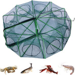 Auto-Folding Fishing Trap Net - Magic Foldable Crab & Minnow Trap - Durable Bait Catcher for Shrimp, Eels, Lobster