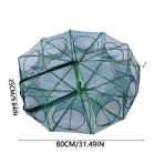 Auto-Folding Fishing Trap Net - Magic Foldable Crab & Minnow Trap - Durable Bait Catcher for Shrimp, Eels, Lobster