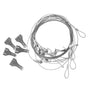 5Sets Steel Picture Rail Hanging Kit with Hooks for Versatile Home Frame Display