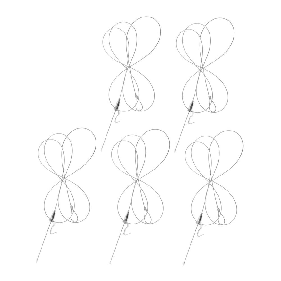 5Sets Steel Picture Rail Hanging Kit with Hooks for Versatile Home Frame Display