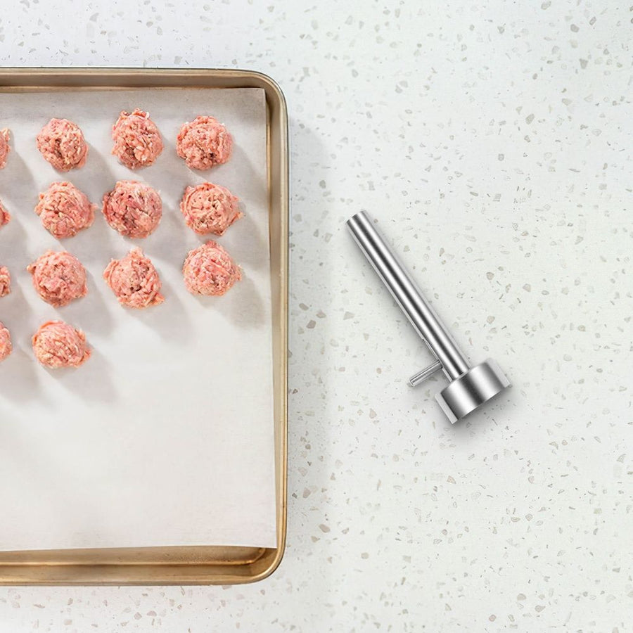 Meatball Mold Plated Silver Stainless Steel Ergonomic Practical Kitchen Utensil