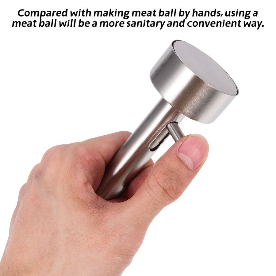Meatball Mold Plated Silver Stainless Steel Ergonomic Practical Kitchen Utensil