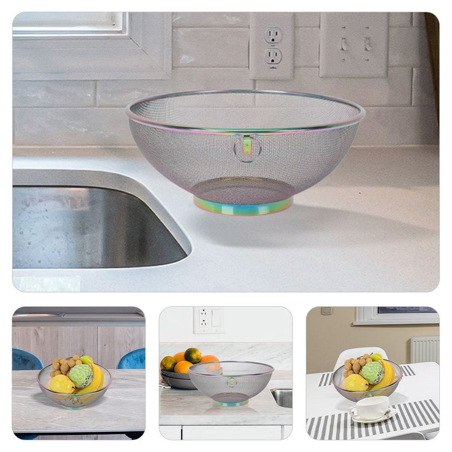 Kitchen Stainless Steel Mesh Strainer Basket for Fruit Vegetable and Rice Drain
