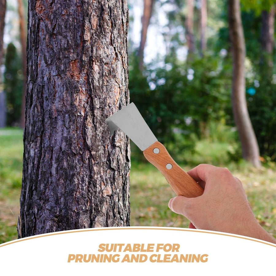 4Pcs Manual Tree Bark Remover Tool with Forged Blade for Efficient Gardening Tasks