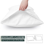 2PCS Soft Cotton Pillowcases Envelope Beaver Standard