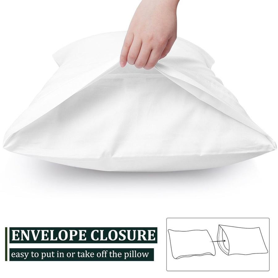 2PCS Soft Cotton Pillowcases Envelope Beaver Standard