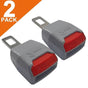 Car Seat Belt Extender Buttons, 2-Pack Seatbelt Buckle Extension Clips for Auto Comfort, Black