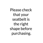 Car Seat Belt Extender Buttons, 2-Pack Seatbelt Buckle Extension Clips for Auto Comfort, Black