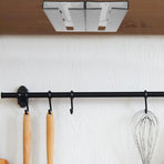 2Pcs Under Shelf Stemware Storage Rack Plastic Glassware Drying Organizer for Home Kitchen Grey