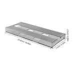 2Pcs Under Shelf Stemware Storage Rack Plastic Glassware Drying Organizer for Home Kitchen Grey