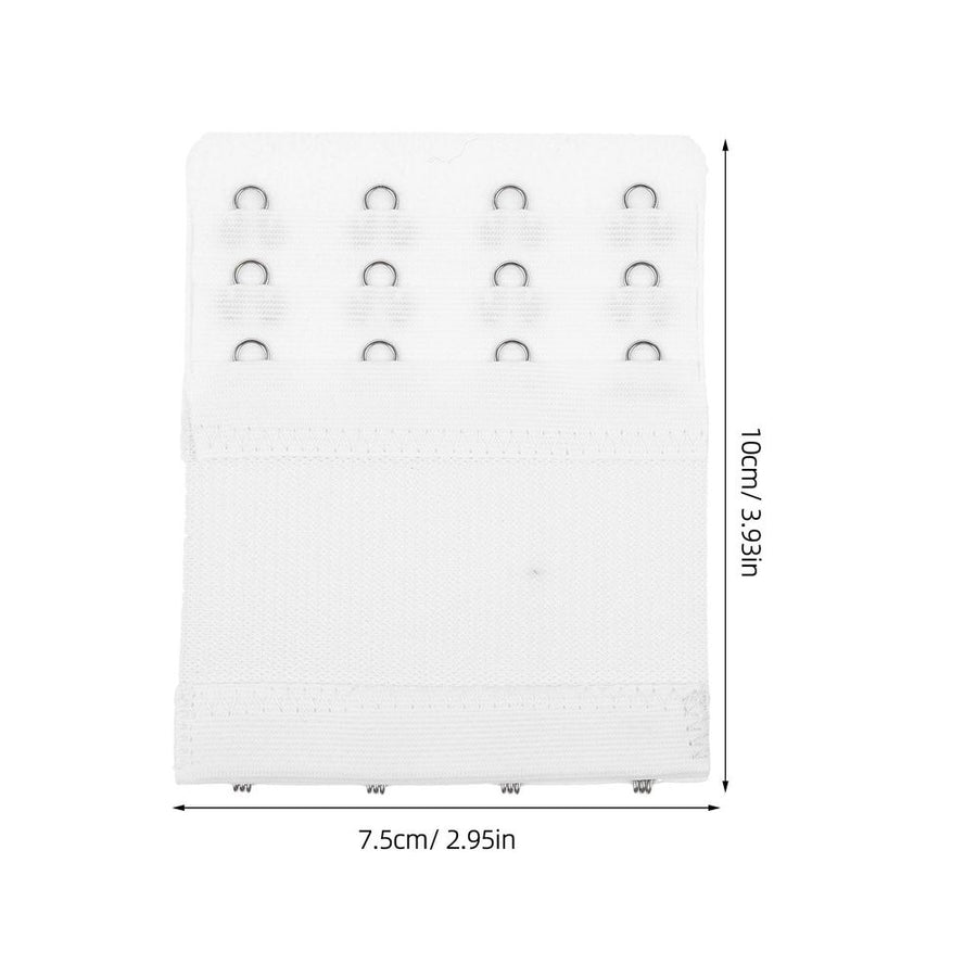 5 Pcs Bra Strap Extenders White Elastic Design Pressure Relief for Women's Bra