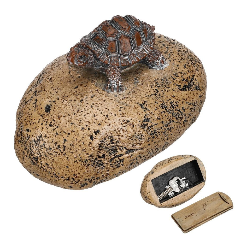 Garden Turtle Statue Key Hider, Assorted Colors, Durable and Concealed
