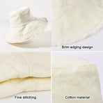 Distressed Sun Hats for Women Summer Casual Wide Brim Cotton Bucket Hat Beach Vacation Travel Accessories