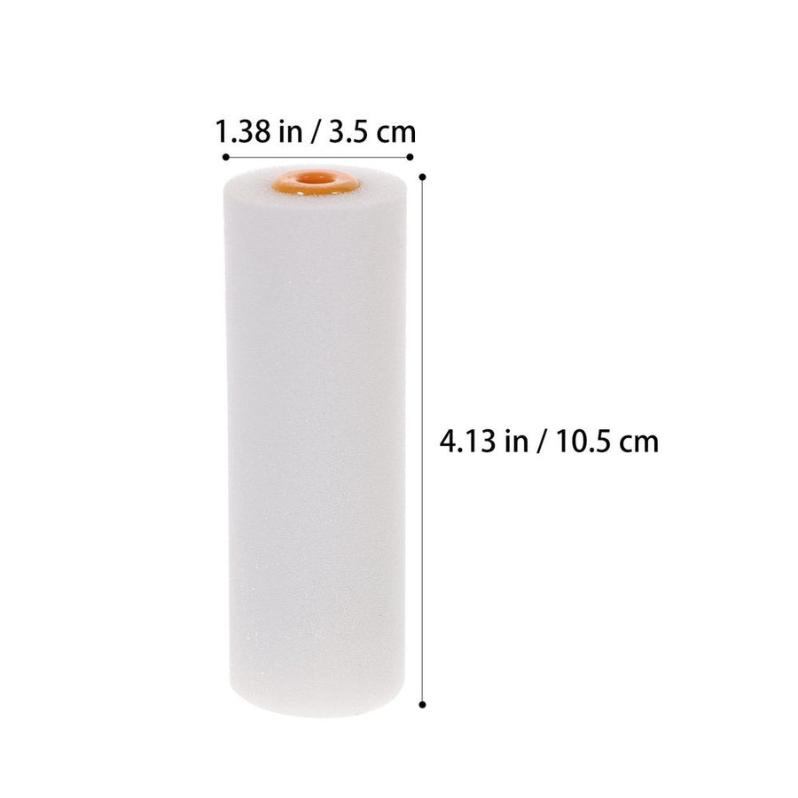 White High-Density Foam Rollers for Painting Walls and Surfaces