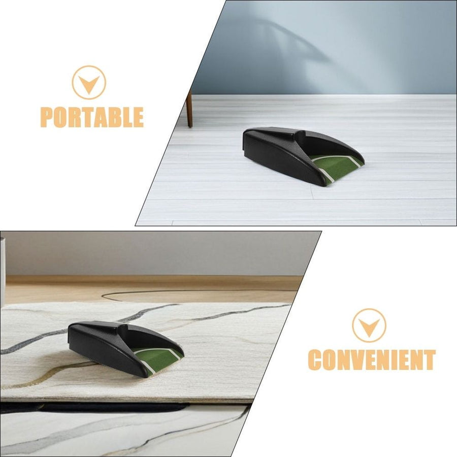 Portable Golf Putting Hole with Automatic Ball Return and Electric Putter System