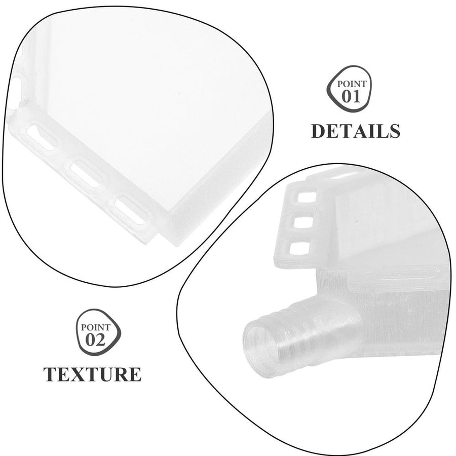 1Set Rectangular Plastic Air Conditioner Water Tray for Homeowners and Maintenance Staff