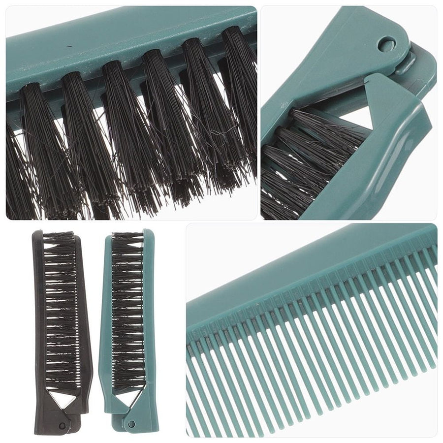 4pcs Portable Folding Hair Brush Ergonomic Handle for Travel and Home