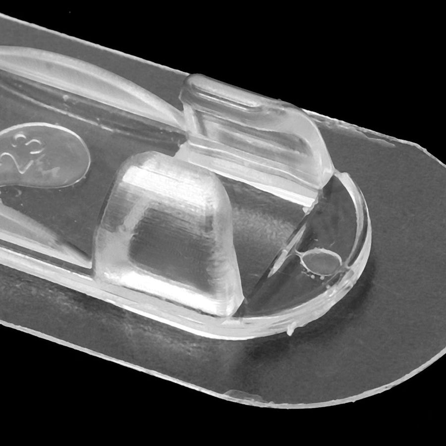 30-Pack Clear Cable Clips with Strong Adhesive Backing for Organizing Electrical, Data, and Charging Cables