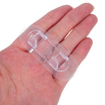 30-Pack Clear Cable Clips with Strong Adhesive Backing for Organizing Electrical, Data, and Charging Cables