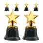 6-Pack Plastic Star Trophy Cups for School Awards, Student Recognition, Achievement Prizes and Celebration