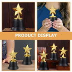 6-Pack Plastic Star Trophy Cups for School Awards, Student Recognition, Achievement Prizes and Celebration