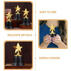 6-Pack Plastic Star Trophy Cups for School Awards, Student Recognition, Achievement Prizes and Celebration