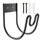 Wall Mounted Hose Holder, Wrought Iron, Wall Mounted, Cable Storage Rack for Garden Hose Rack, Cable Organizer, Wall Mount Hook, Outdoor Storage