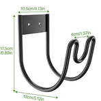 Wall Mounted Hose Holder, Wrought Iron, Wall Mounted, Cable Storage Rack for Garden Hose Rack, Cable Organizer, Wall Mount Hook, Outdoor Storage