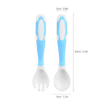 Baby Training 2-Piece Flatware Set with TPE Handles
