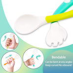 Baby Training 2-Piece Flatware Set with TPE Handles