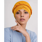Pre-Tied Twisted Hat Thread African Head Wraps for Black Women Chemo Cancer Cap Braid Hair Cover