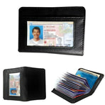 Credit Card Holder Wallet RFID Blocking Leather Wallet for Men and Women with Zipper