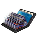 Credit Card Holder Wallet RFID Blocking Leather Wallet for Men and Women with Zipper