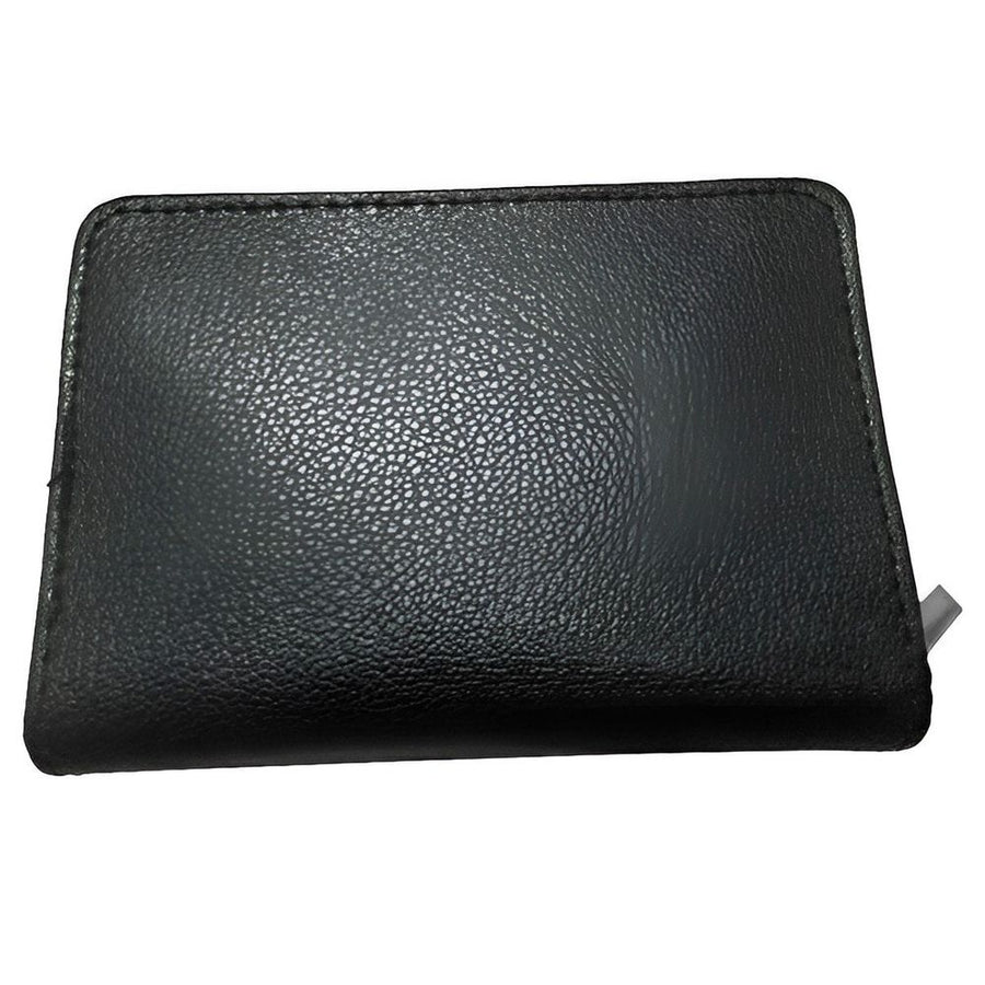 Credit Card Holder Wallet RFID Blocking Leather Wallet for Men and Women with Zipper
