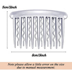 24 Tortoise Side Combs Plastic Teeth Hair Comb for Fine Hair Thin Hair Accessories