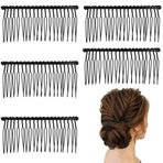 4PCS Hair Side Combs - Small French Side Hair Comb Clips for Women Decorative Bun Twist Hair Accessories