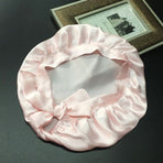 Silk Nightcap Sleeping Cap Pure Silk Hair for Wrap Adjustable Elastic Band Sleeping Beanie