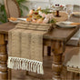 Farmhouse 72 inches Woven Rustic Table Runner for Home Decor Dining Fall Thanksgiving Christmas 13x72 inches