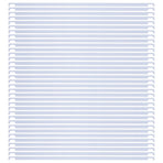 50Pcs White Hanging File Divider Rails Metal Frame for Office Use