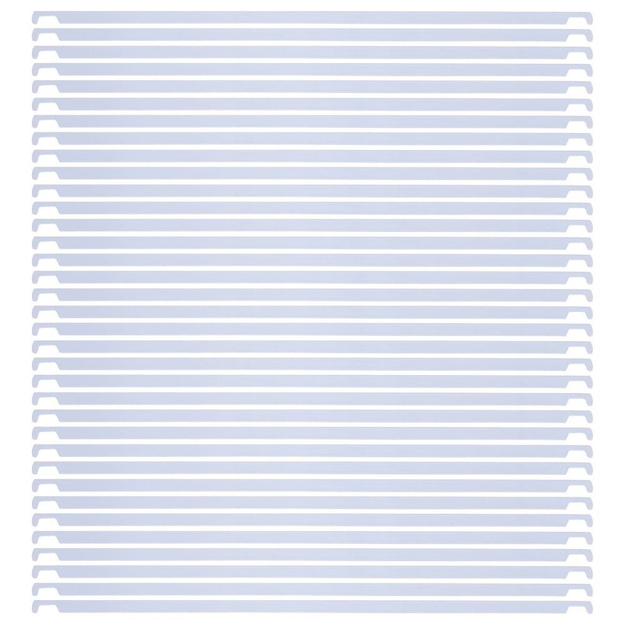 50Pcs White Hanging File Divider Rails Metal Frame for Office Use
