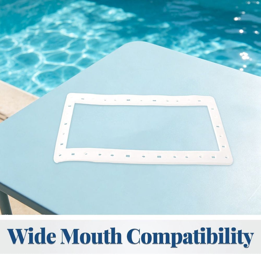 Wide Mouth Pool Skimmer Gasket Replacement, Leak Proof Silicone Seal for Skimmers