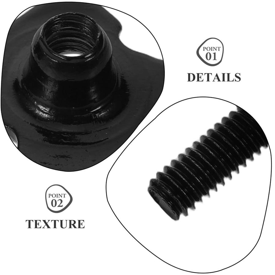 Universal Football Backplate Screws Kit, Black Steel, for Youth & Adult Pads