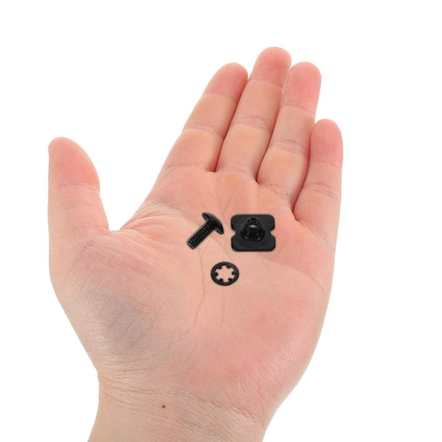 Universal Football Backplate Screws Kit, Black Steel, for Youth & Adult Pads