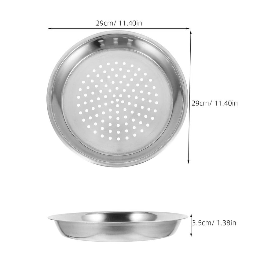 Plated Silver Stainless Steel Steamer Tray, Enhanced Design for Efficient Steaming in Kitchen