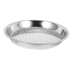 Plated Silver Stainless Steel Steamer Tray, Enhanced Design for Efficient Steaming in Kitchen