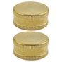 Brass Hose End Cap Golden Waterproof for Garden Hose Fittings 2Pcs