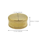 Brass Hose End Cap Golden Waterproof for Garden Hose Fittings 2Pcs