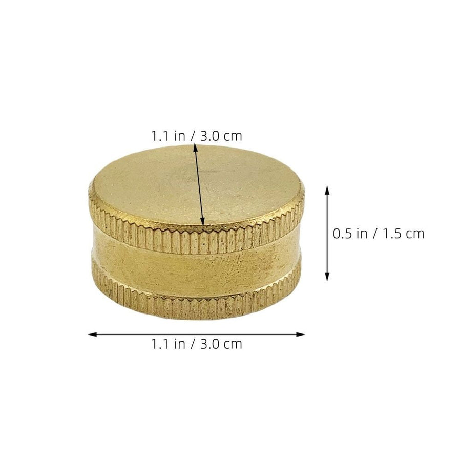 Brass Hose End Cap Golden Waterproof for Garden Hose Fittings 2Pcs
