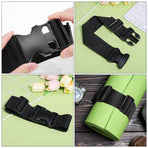 Black Adjustable Buckle Straps 2-Pack Wear-Resistant Tie-Downs for Home and Outdoor Use